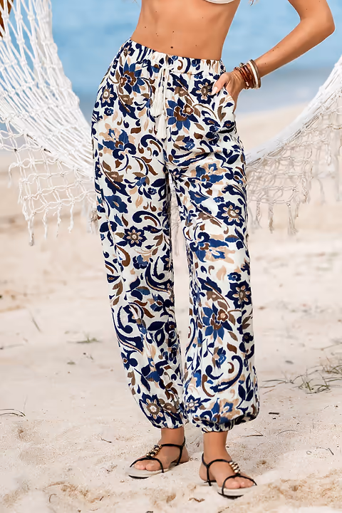 Bikini fleuri extra échancré